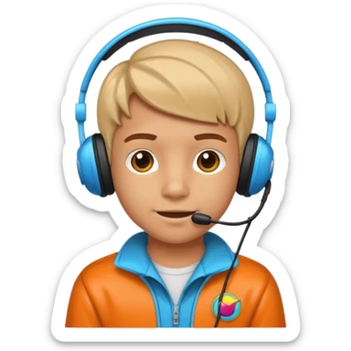 Retro Arcade Kid sticker