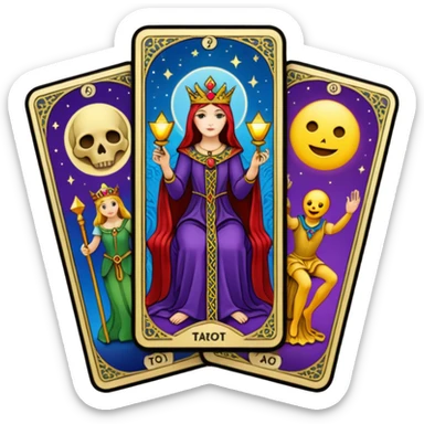 tarot cards sticker