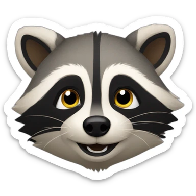 sweden raccoon sticker