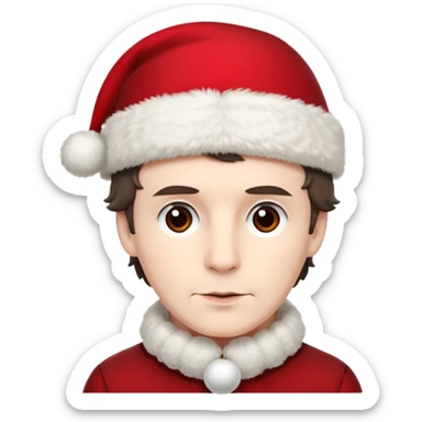  sherlock holmes BBC with a xmas hat sticker