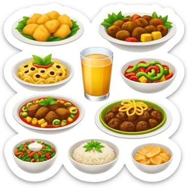 Jamaican dishes  sticker