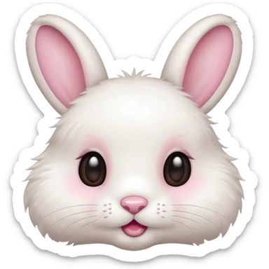 Baby Bunny face  sticker