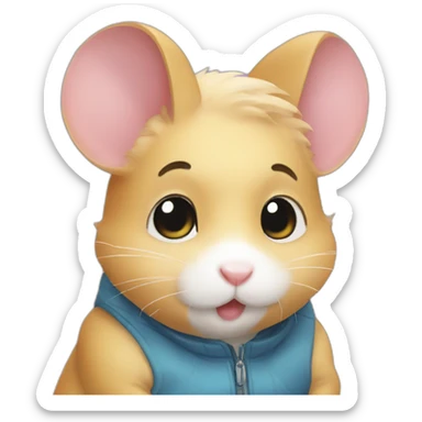 Hoshi seventeen hamster sticker