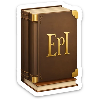 Pedestal with book sticker