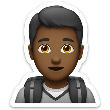 Person who went to school sticker