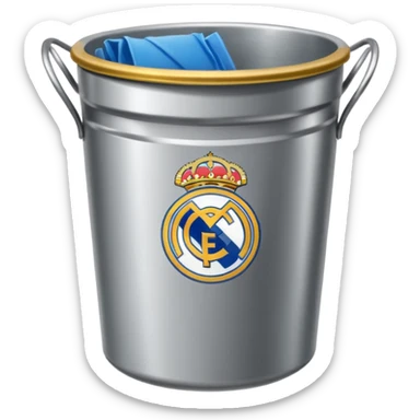 Real Madrid poubelle sticker