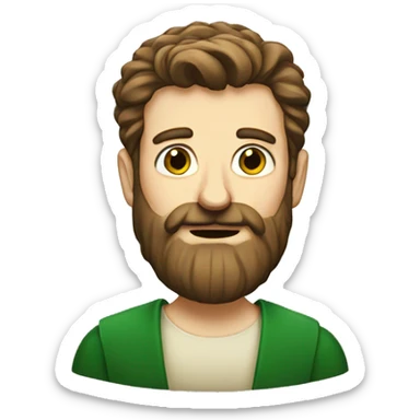 Irish man with beard sticker