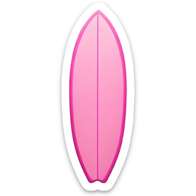 Pink surfboard sticker