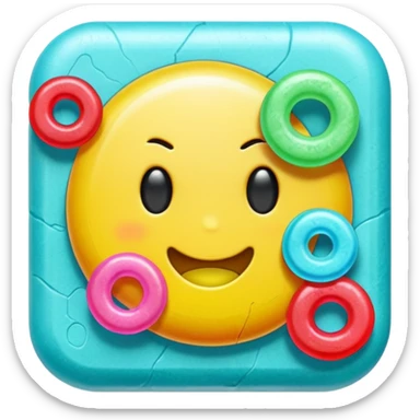 Amulet whit chewing gum sticker