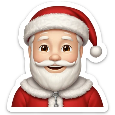 santa claus con brackets sticker