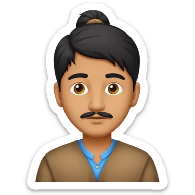 Indian man 25 years old  sticker