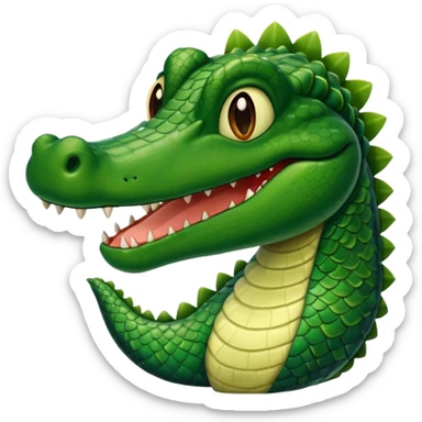 Aligator wearing muslim hat sticker