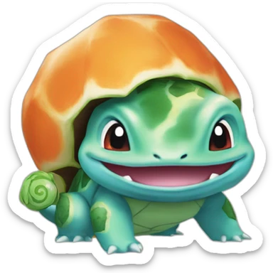 Bulbasaur behind charmander and squirtle sticker