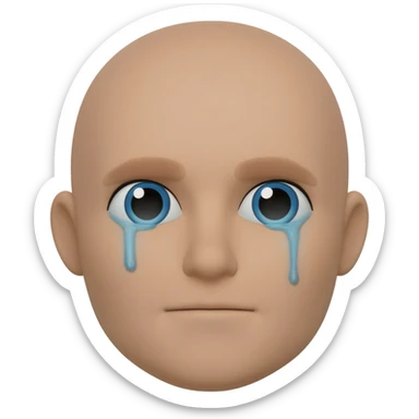 carita con ojos con lágrimas sticker