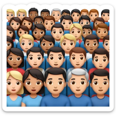 in a cinema, people watching Blockbuster Hong Kong movie sticker