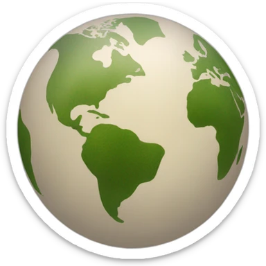 a world sphere made of 0 and 1 sticker