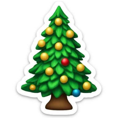 Christmas tree sticker