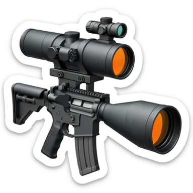 AR-15 drum mag and scope sticker