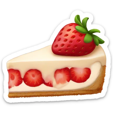 Strawberry cheesecake sticker