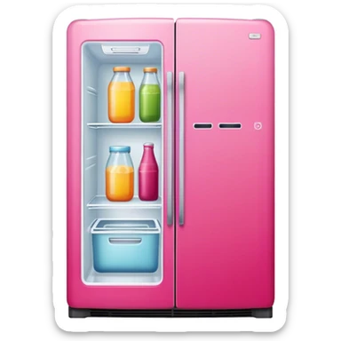 large fancy pink refrigerator sticker