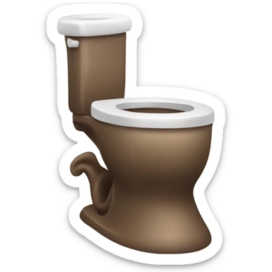 Happy Poop in toilet sticker