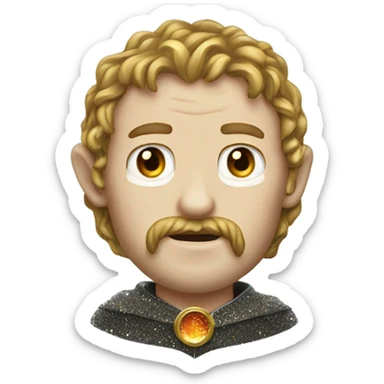 Lord of the Rings, the ring with glitter sticker