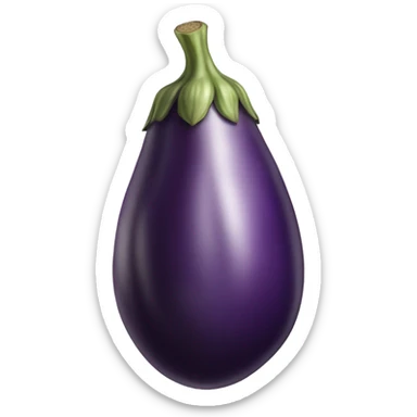 Eggplant with veins sticker