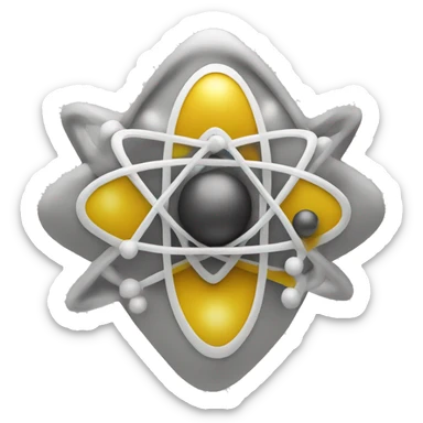 A simple model of the atom sticker
