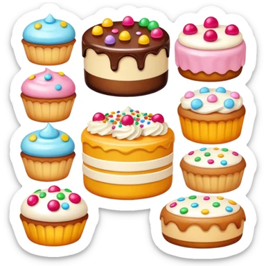 Bakery dessert sticker