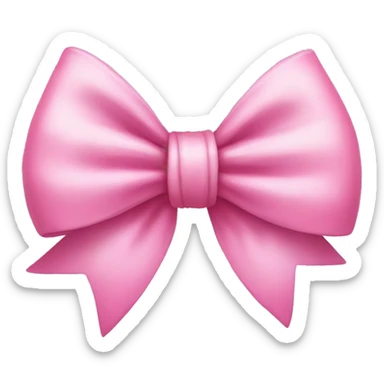 cute pink bow sticker