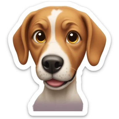 Dog plays April fools prank sticker