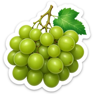 ONE single grape, not a bunch of grapes sticker