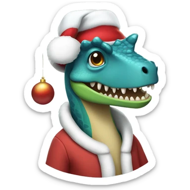 Dinosaurio navidad  sticker