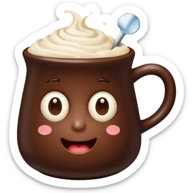 Cioccolata calda aestetich sticker