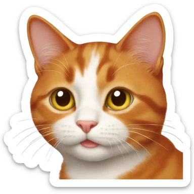 Redhead cat sticker