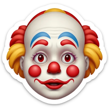 Sad clown emoji sticker