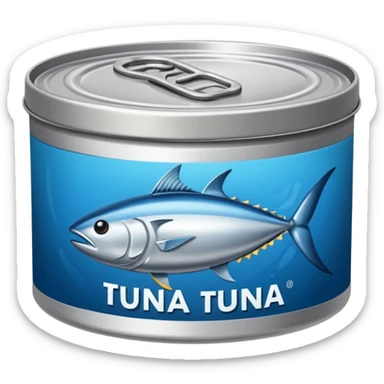tuna in a tin can sticker