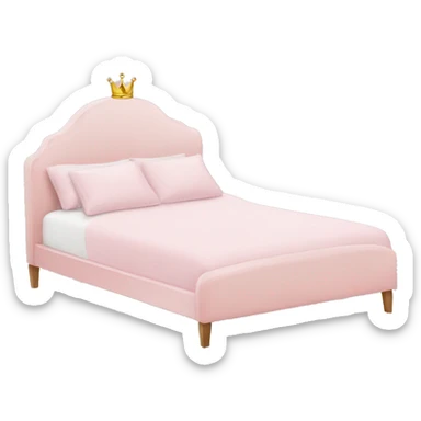 light pink queen size bed  sticker