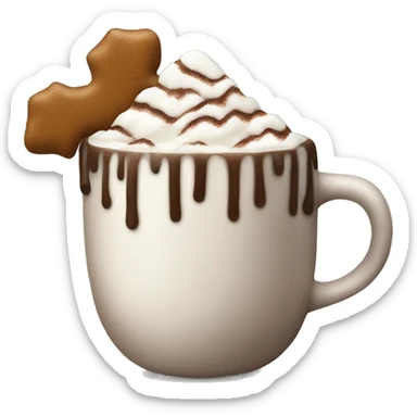 Christmas hot coco sticker