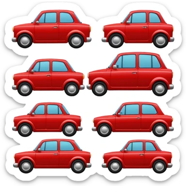 roman cars sticker