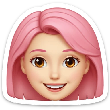 Smile blush flirt sticker