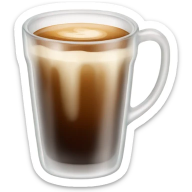 Drink coffe with glass sticker