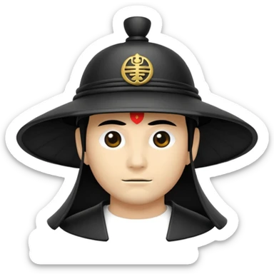 samurai hat sticker