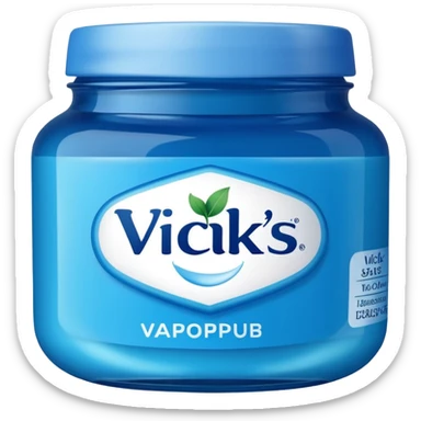 create an Apple style emoji of Vicks Vaporub sticker