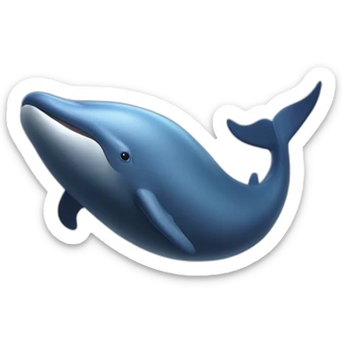 Dauphin sur baleine sticker