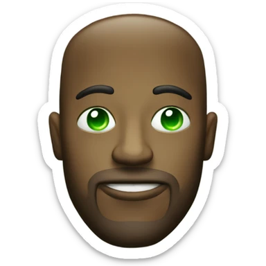 A dude high with weed with his eyes low  sticker