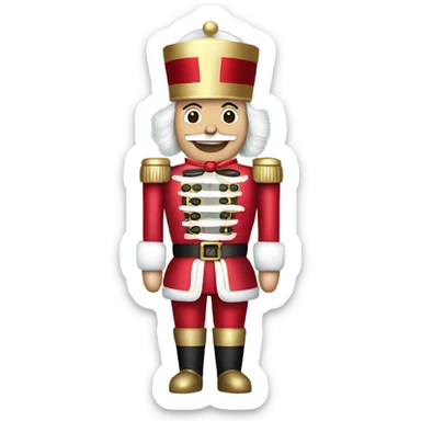 Nutcracker Christmas sticker