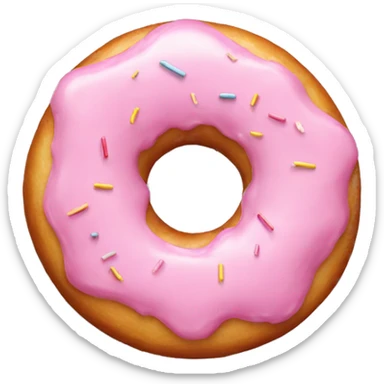 Light Pink donut  sticker