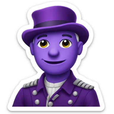 purple color squire pepe sticker
