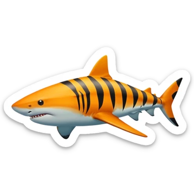 🐅🦈 i want the shark also have the coler of the tiger sticker